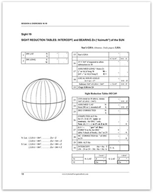 sight reduction tables