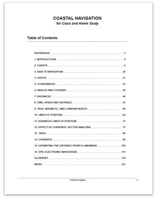 table of contents